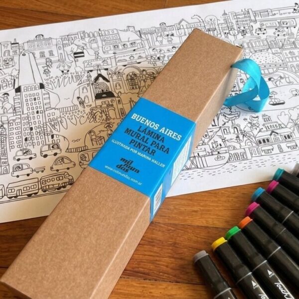 Color Your Mission (Poster + Markers) - Buenos Aires