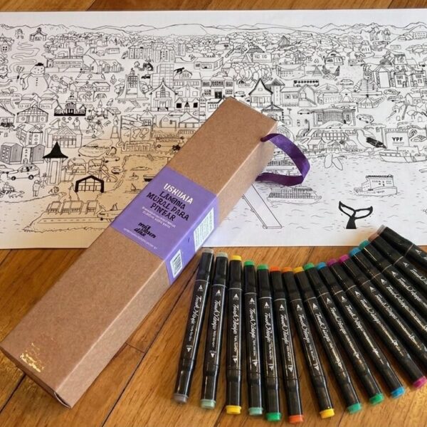 Color Your Mission (Poster + Markers) - Ushuaia