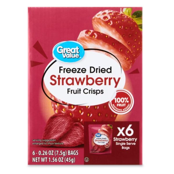 Freeze Dried Strawberry Fruit Crisps