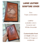 Large Leather Scripture Cover