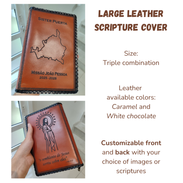Large Leather Scripture Cover