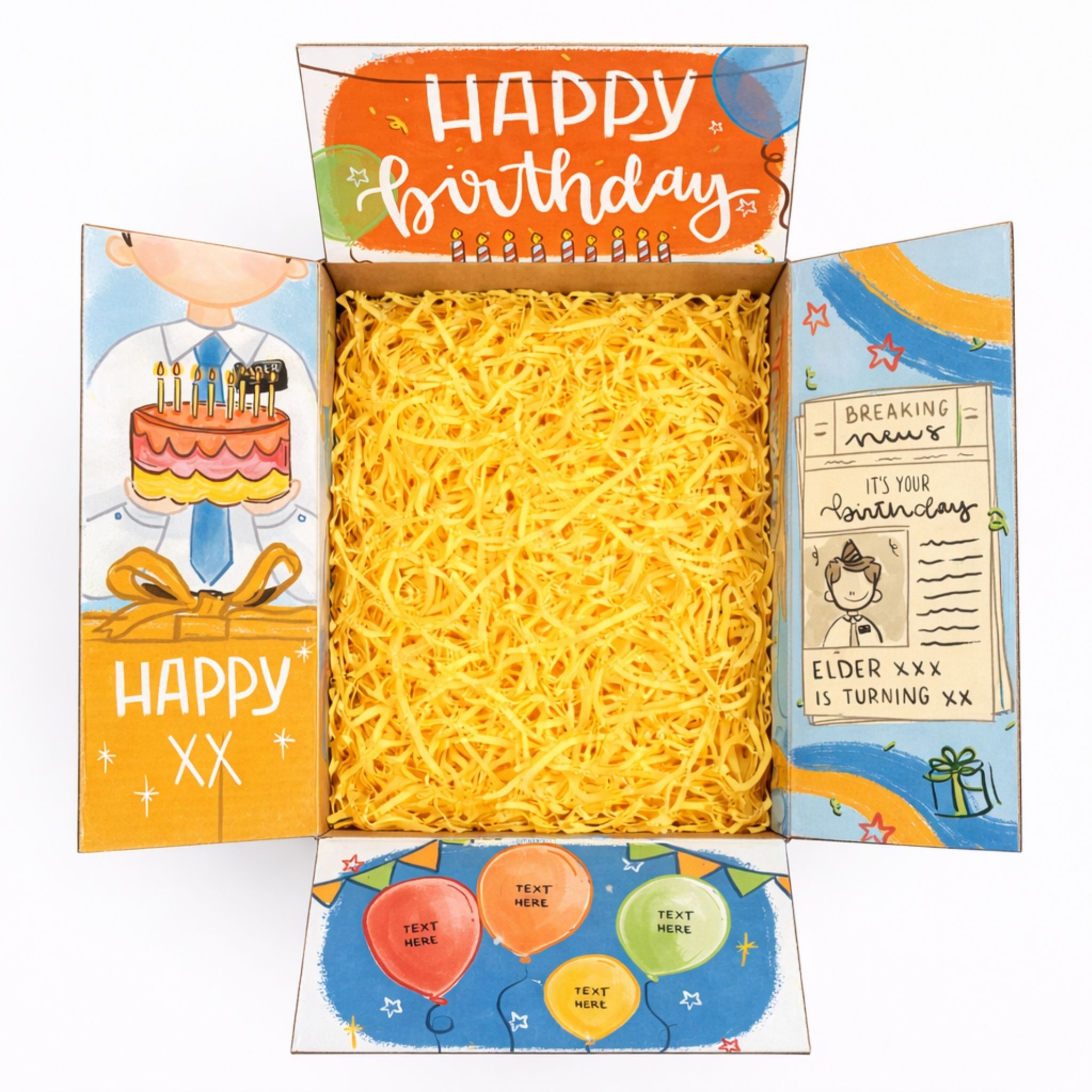Birthday (Elder) - Custom Care Package Box Design