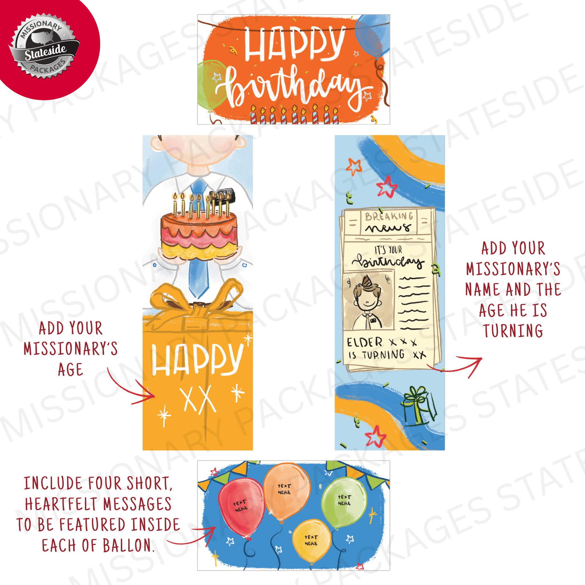 Birthday (Elder) - Custom Care Package Box Design - Image 2