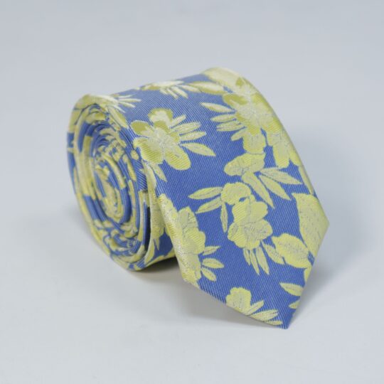 Blue & Yellow Floral Tie