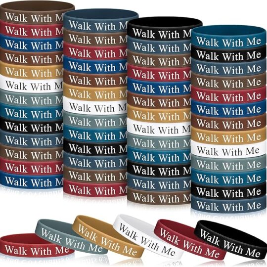 2 Walk With Me Silicone Bracelets