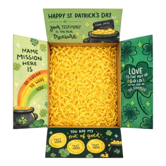 St. Patrick's Day - Custom Care Package Box Design