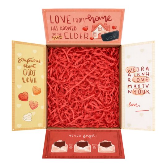 1 Love From Home (Elder) - Custom Care Package Box Design