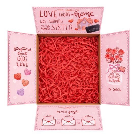 1 Love From Home (Sister) - Custom Care Package Box Design